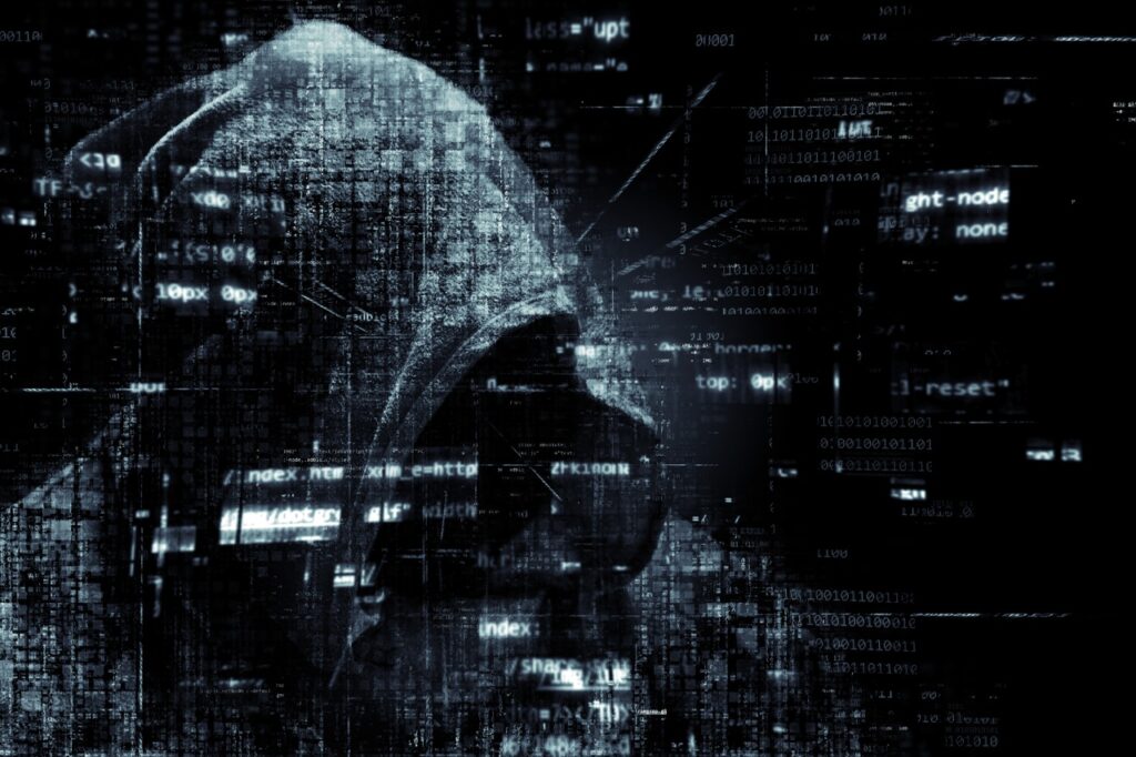 Hacker hoodie cliche